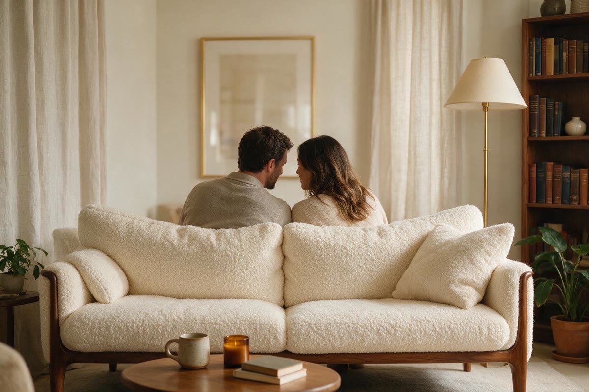 A couple in conversation